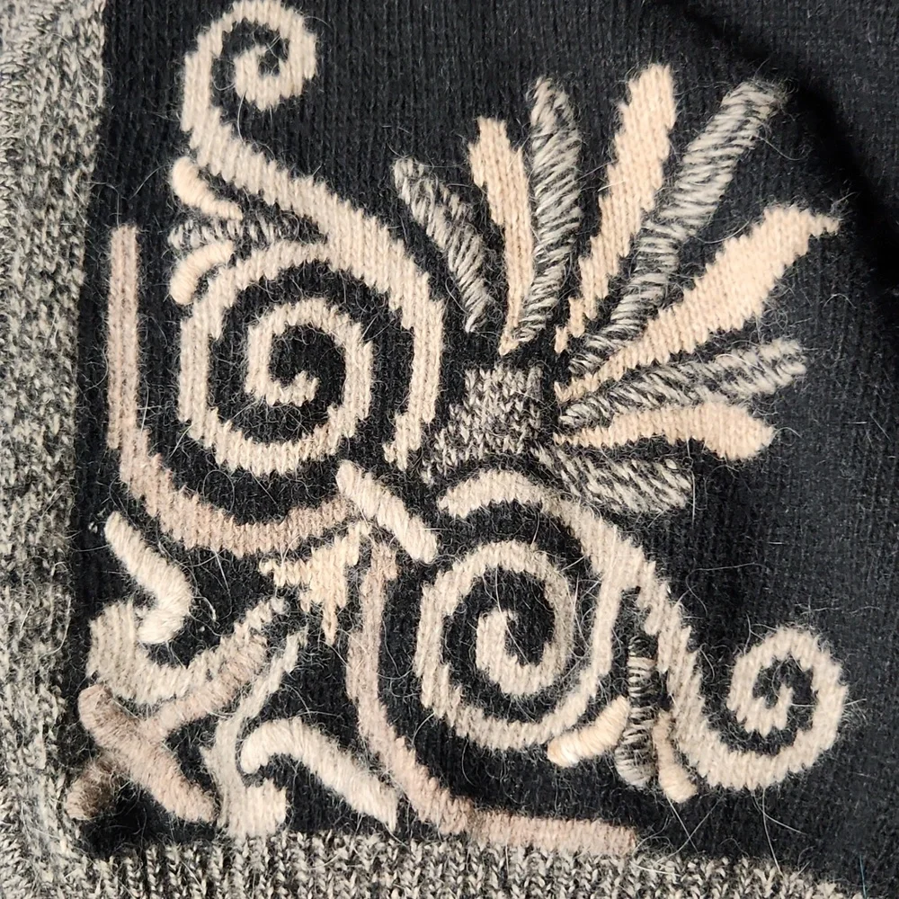 Vintage Jeanne Pierre Lambswool Angora Cropped Cardigan Large
